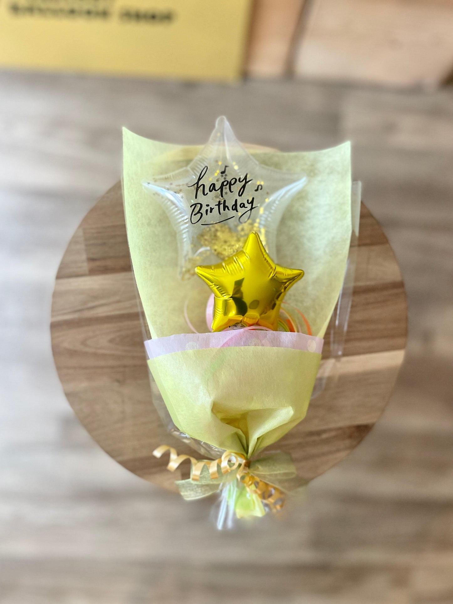 【ミニブーケ】推し色!クリアバースデー スター