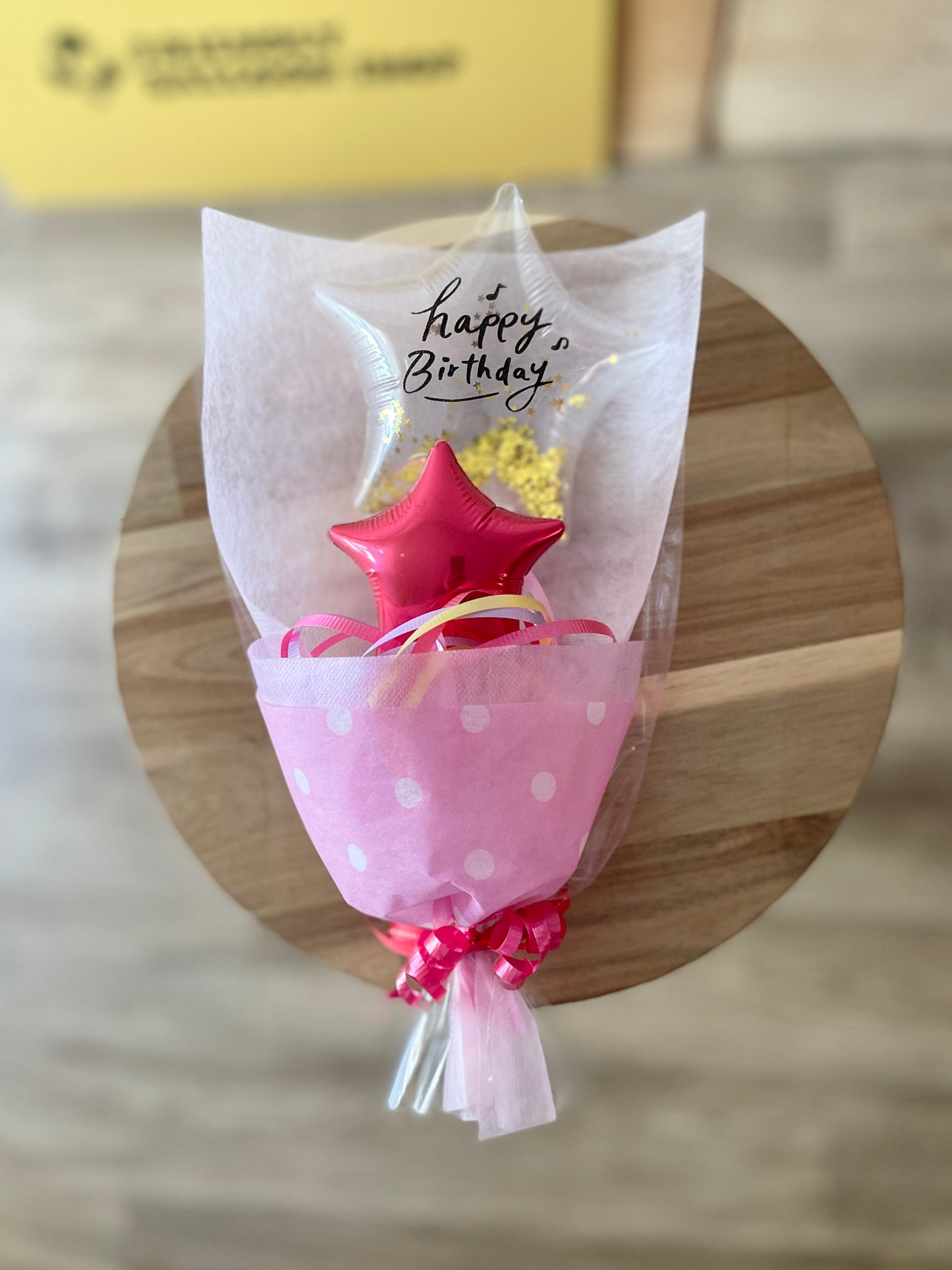 【ミニブーケ】推し色!クリアバースデー スター