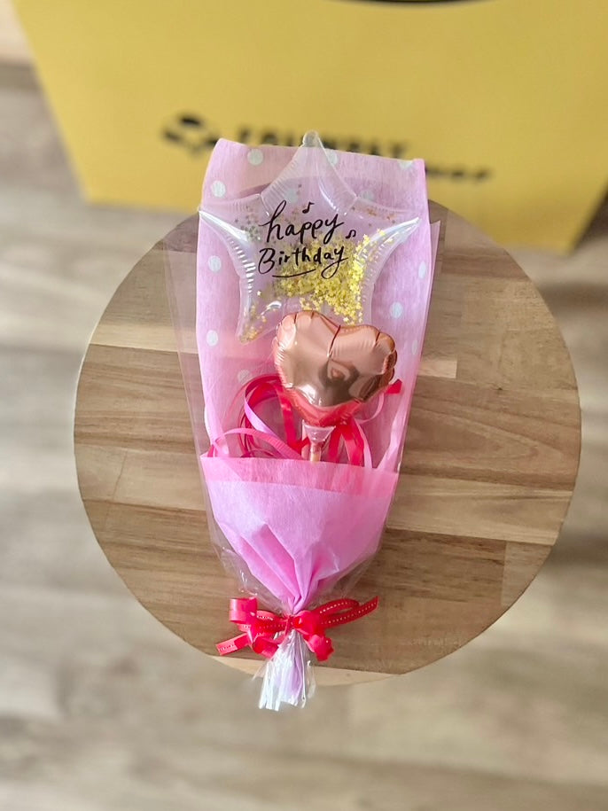 【ミニブーケ】推し色!クリアバースデー ハート