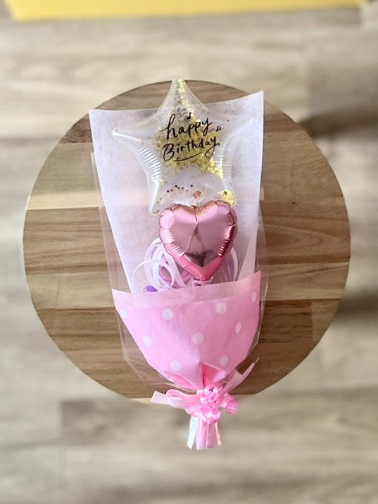 【ミニブーケ】推し色!クリアバースデー ハート