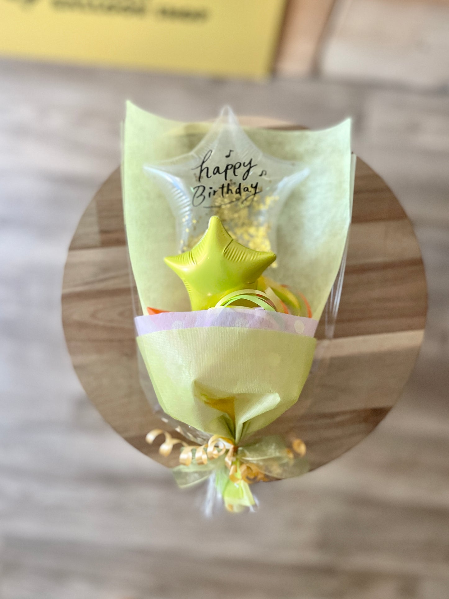 【ミニブーケ】推し色!クリアバースデー スター