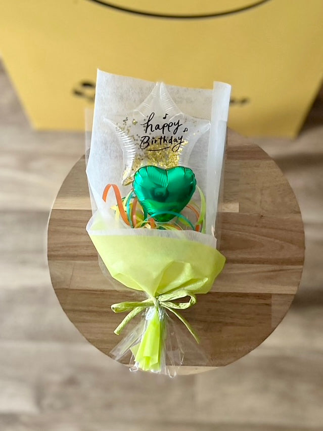 【ミニブーケ】推し色!クリアバースデー ハート