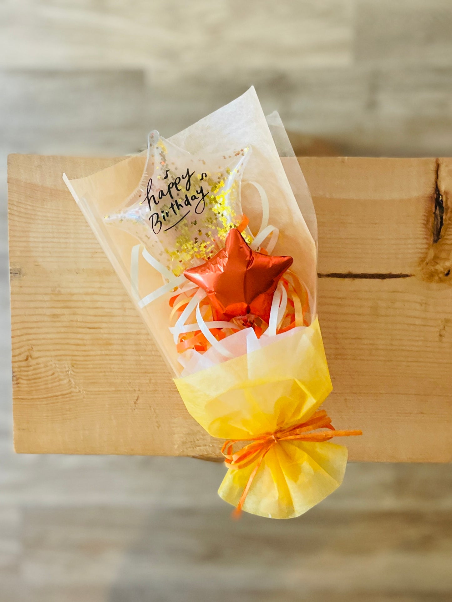 【ミニブーケ】推し色!クリアバースデー スター