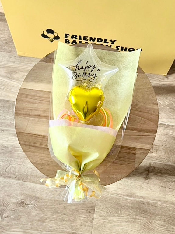 【ミニブーケ】推し色!クリアバースデー ハート