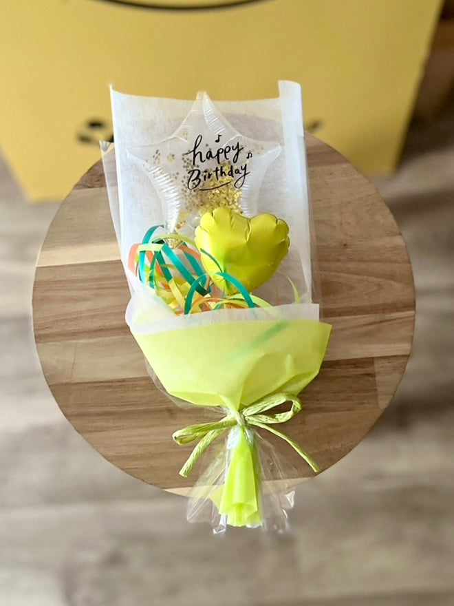 【ミニブーケ】推し色!クリアバースデー ハート