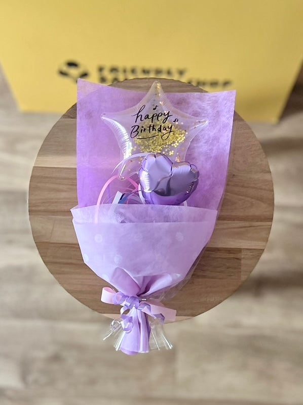 【ミニブーケ】推し色!クリアバースデー ハート