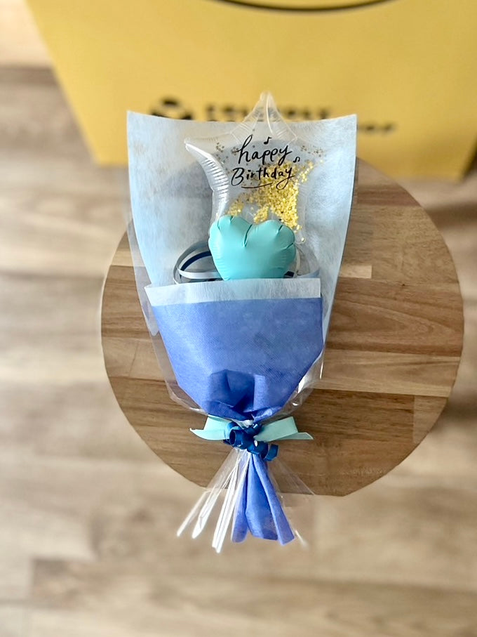 【ミニブーケ】推し色!クリアバースデー ハート