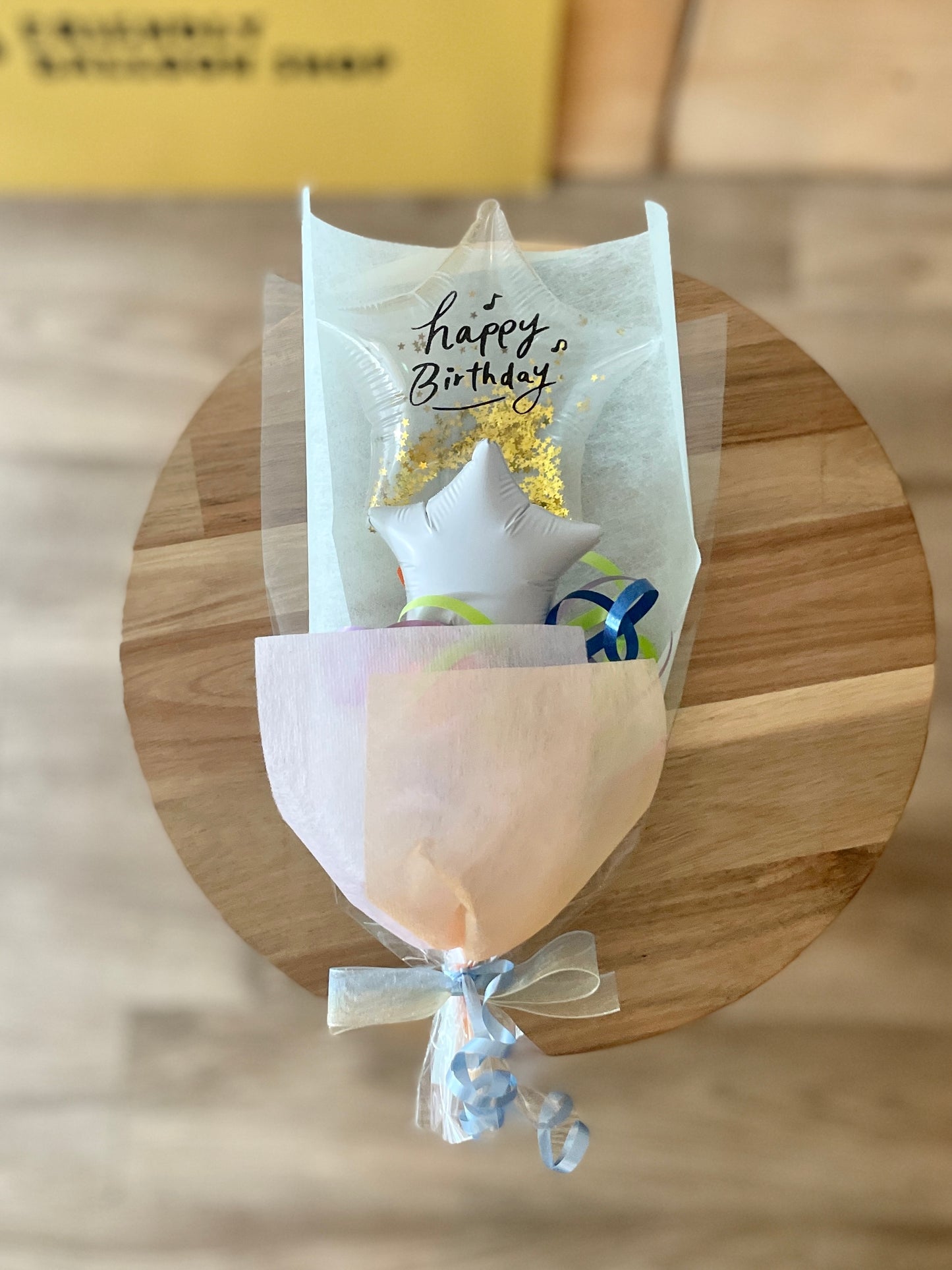 【ミニブーケ】推し色!クリアバースデー スター