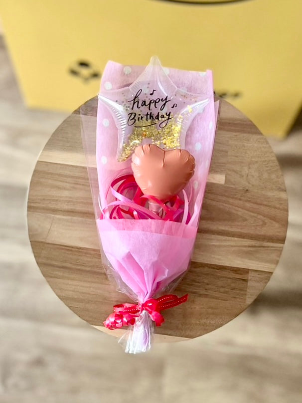 【ミニブーケ】推し色!クリアバースデー ハート