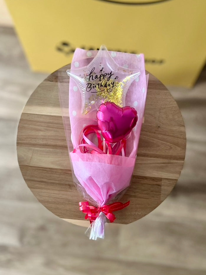 【ミニブーケ】推し色!クリアバースデー ハート