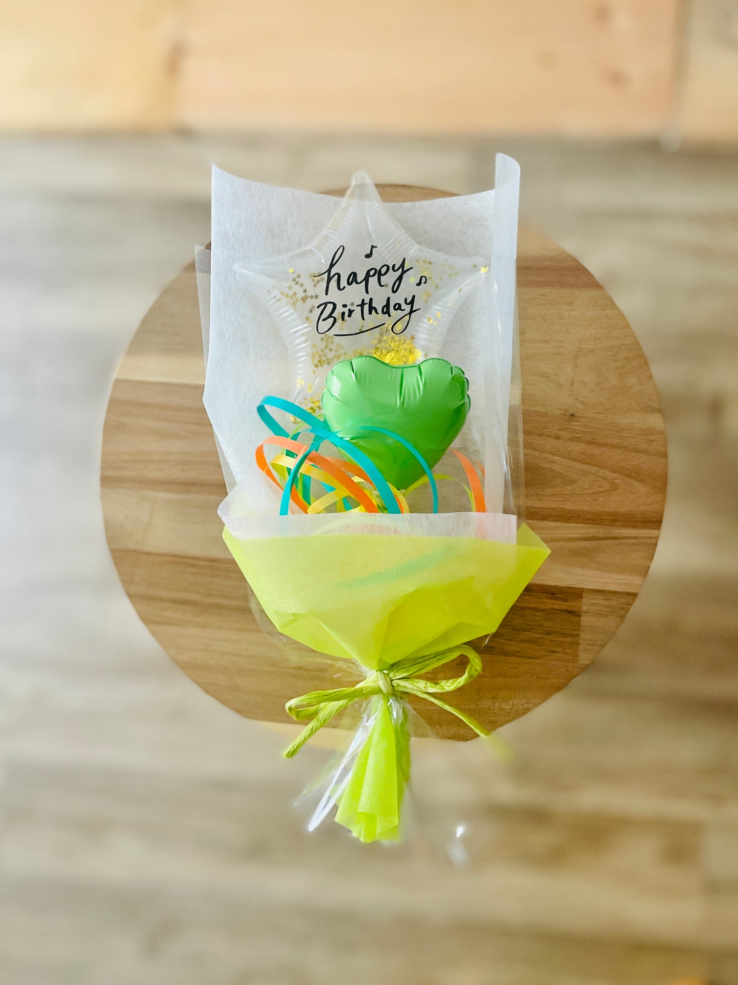 【ミニブーケ】推し色!クリアバースデー ハート