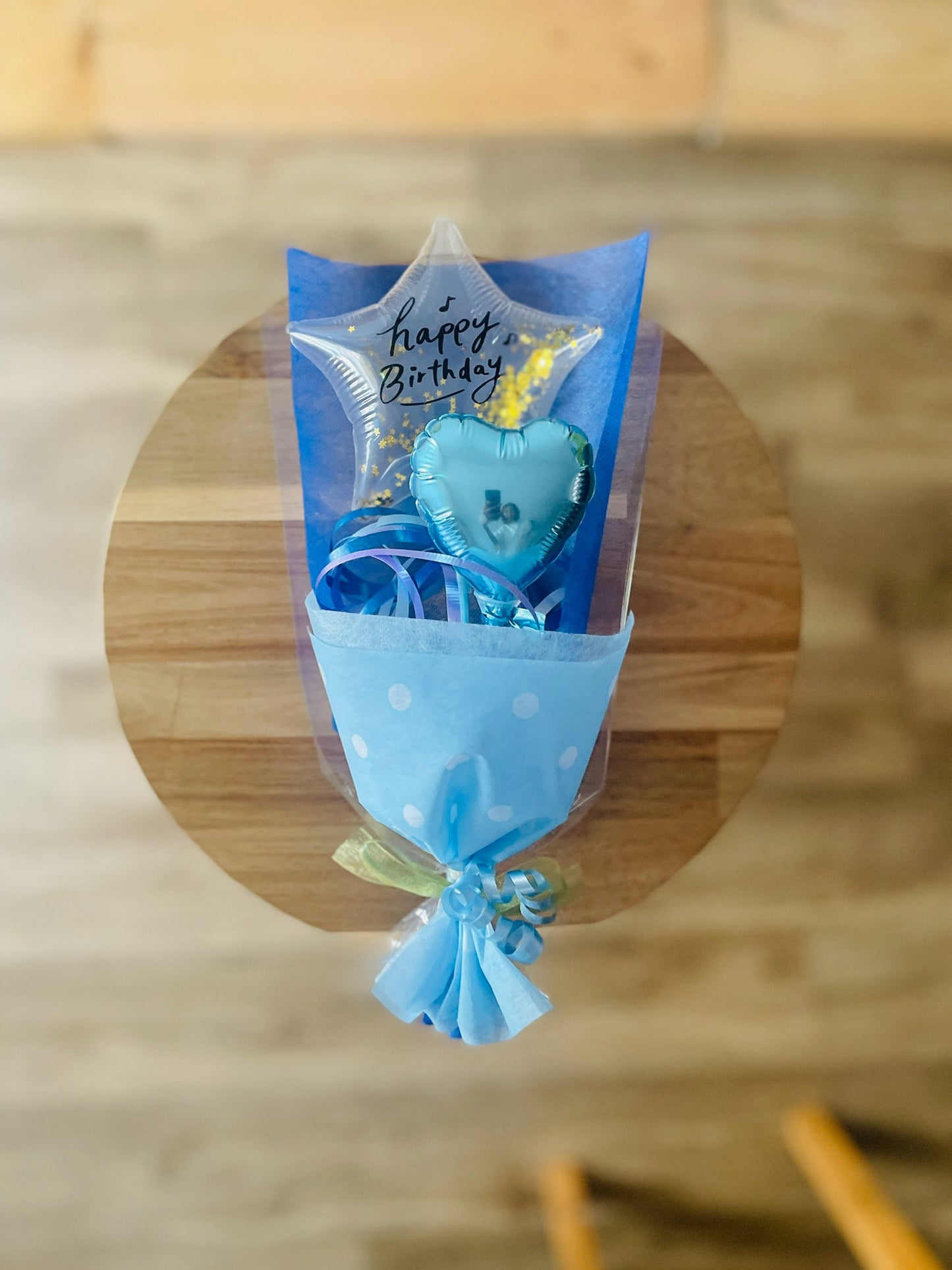 【ミニブーケ】推し色!クリアバースデー ハート