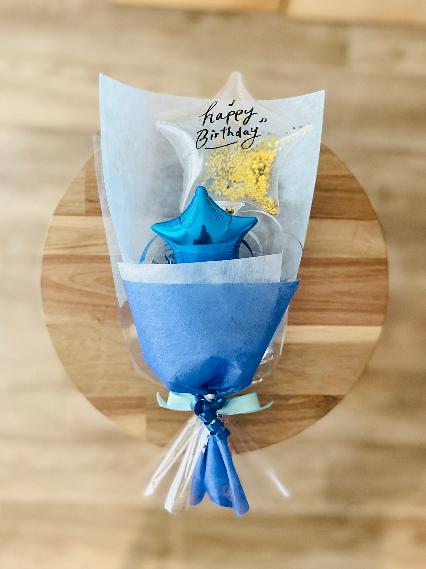 【ミニブーケ】推し色!クリアバースデー スター