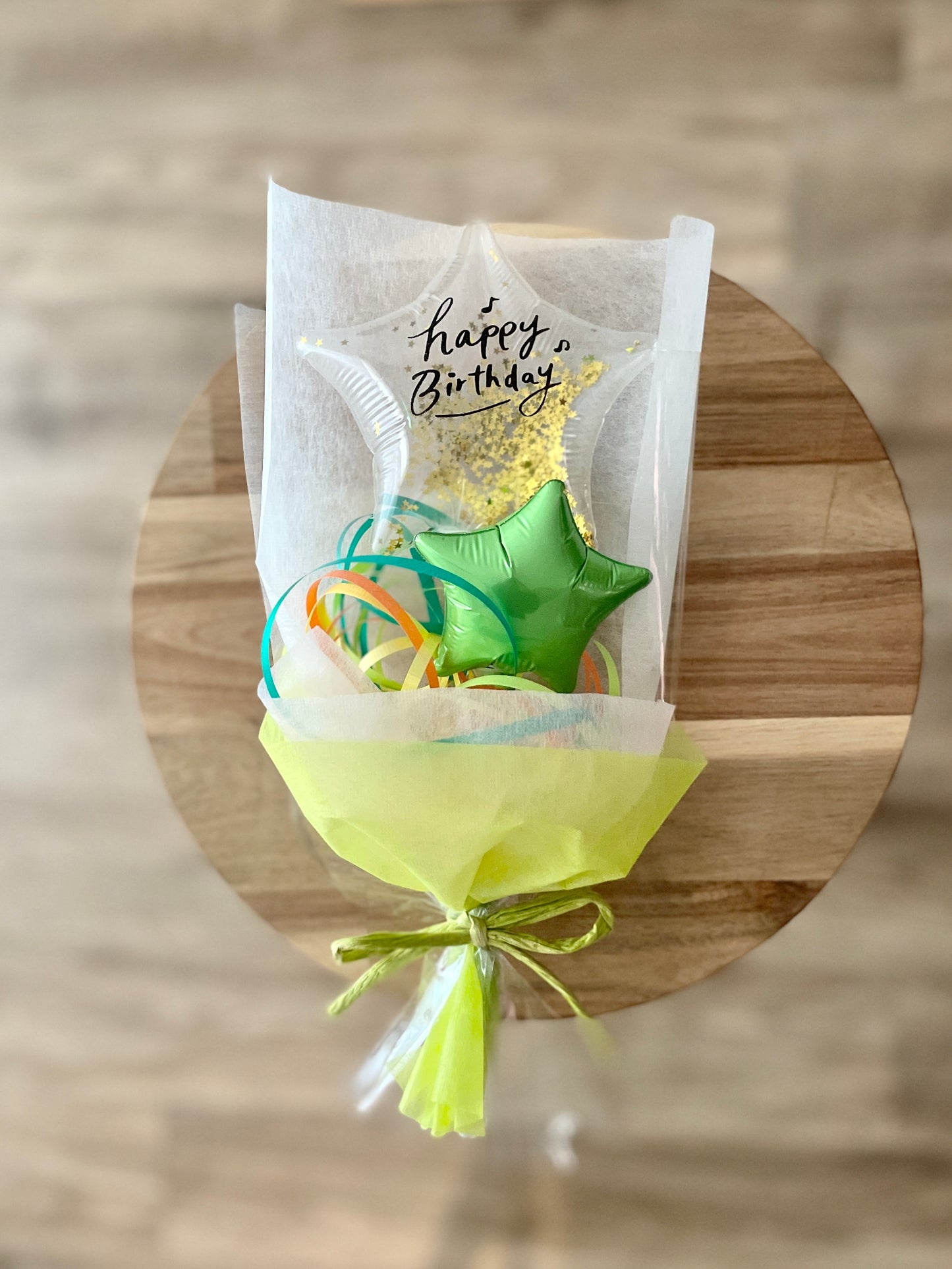 【ミニブーケ】推し色!クリアバースデー スター