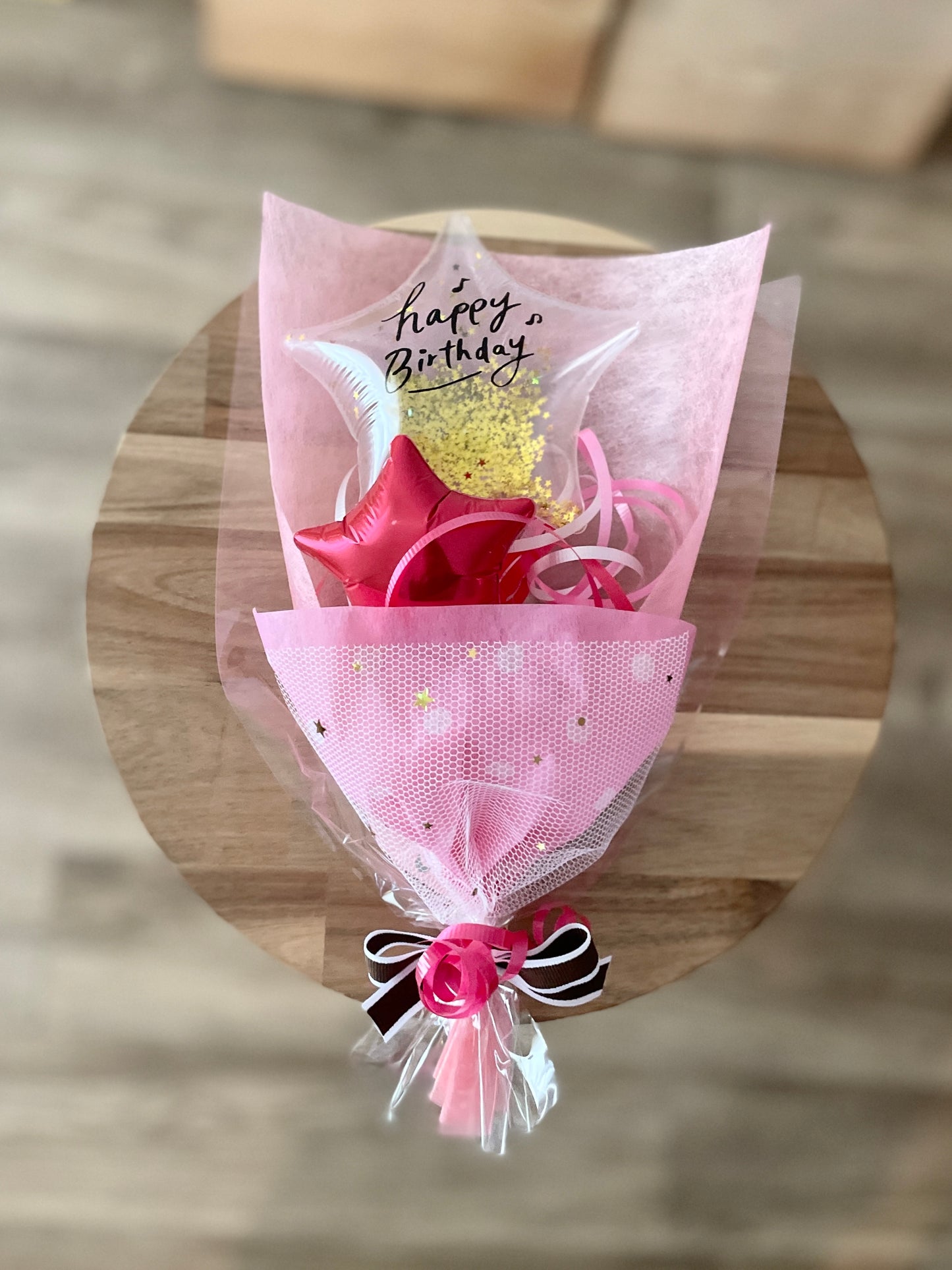 【ミニブーケ】推し色!クリアバースデー スター