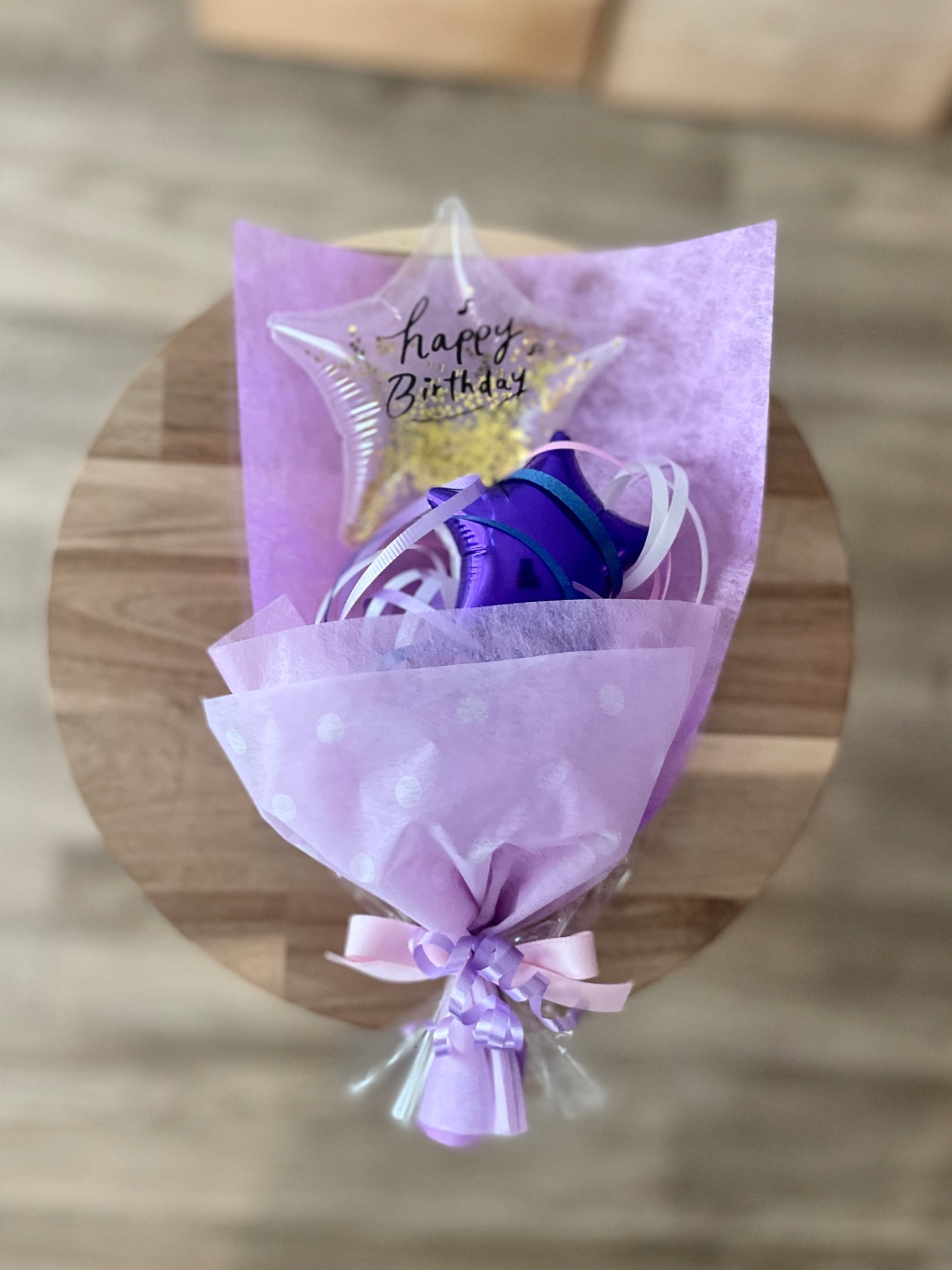 【ミニブーケ】推し色!クリアバースデー スター