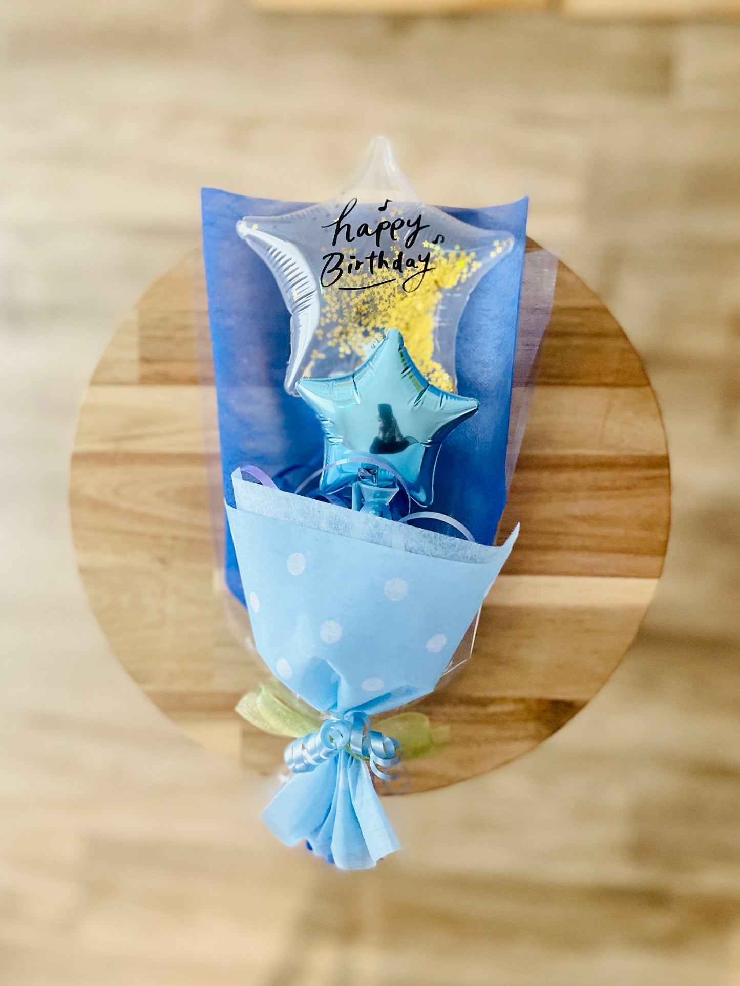 【ミニブーケ】推し色!クリアバースデー スター